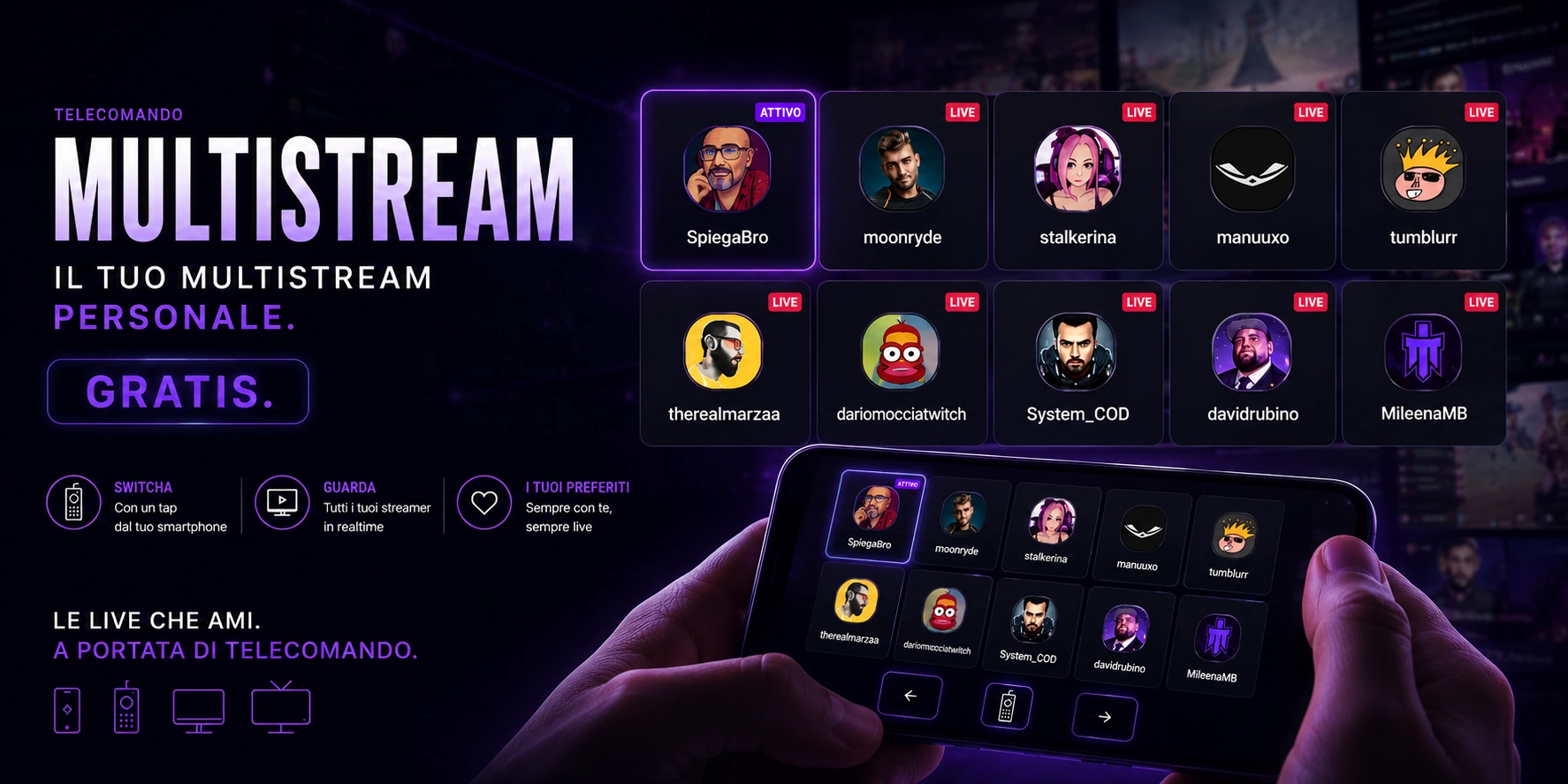 Multistream GoToStreamers